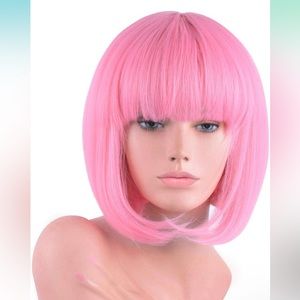 pink bob wig